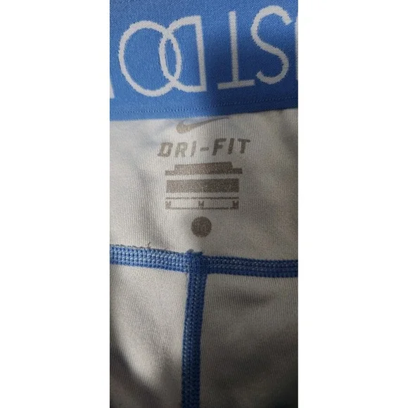 Nike Women's Small Dri-Fit Blue Lightning Crop Leggings, Pre-owned - Picture 3 of 11